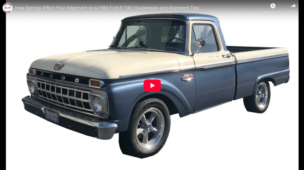 How Springs Affect Your Alignment on a 1965 Ford F-100