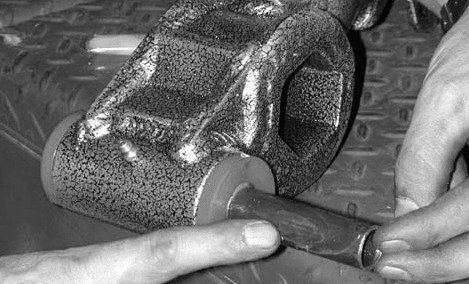 Installing the ball joint grease fitting