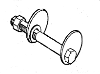 Alignment cam bolt assembly for upper control arm pivot