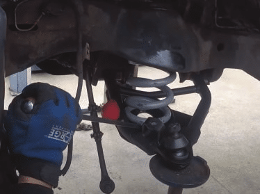 DJM control arms and coil spring installed on C1500