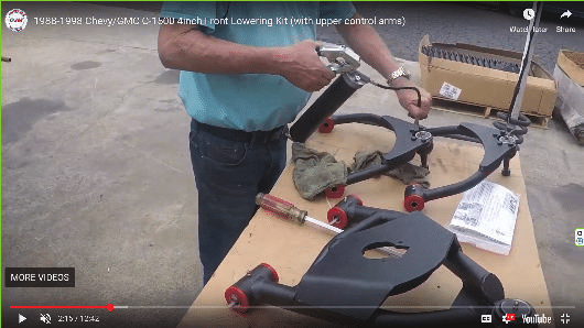 Lubricating grease fittings on DJM control arms