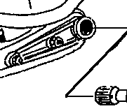 Fig. A — Measuring exposed threads on torsion bar height adjusting bolt