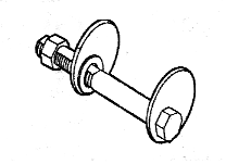 5/16 inch x 1 inch bolt and washer hardware for DJM front shock installation