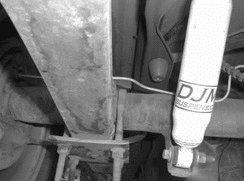 DJM rear shock installed on Ford F150 or Ranger