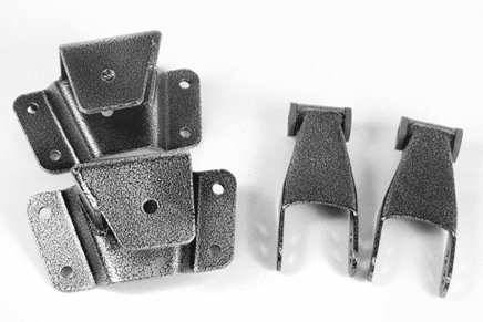 DJM HS1119-4 rear spring hangers and shackles for 1973–1991 Chevy C30
