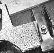 Bolt started by hand through sway bar bracket and dream beam