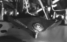Upper control arm installed with factory pivot bolts and hardware