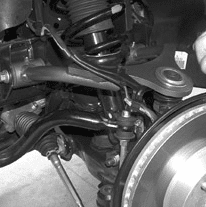 Installing ball joint into new upper control arm (Fig #3)