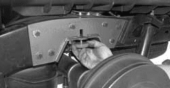 New bump stop attached to the frame notch